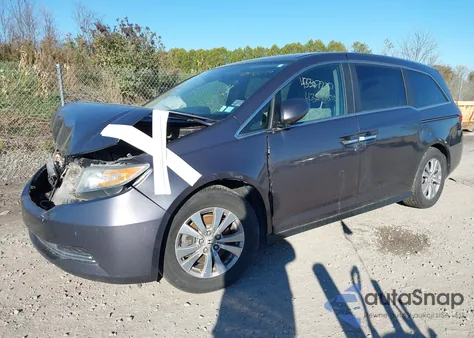 2016 Honda Odyssey Se from USA, damaged, VIN 5FNRL5H34GB023996